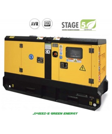 Gruppo elettrogeno generatore di corrente 45kVA " STAGE V" Diesel Id Silenziato 1500giri Trifase mod. J45Si-5