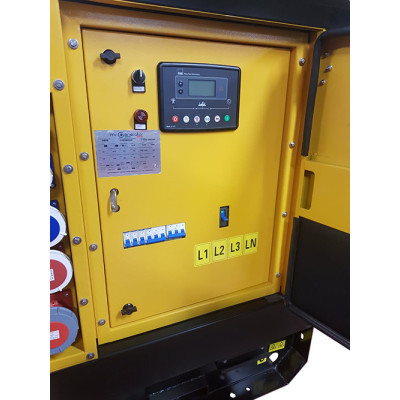 Gruppo elettrogeno generatore di corrente da 90kVA pari a 56kW Silenziato Serie GTD/4 Modello "J90Si"
