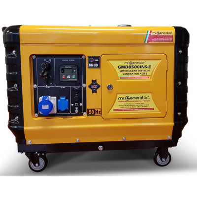 Gruppo elettrogeno generatore di corrente da 6kW monofase 230V.c.a  50Hz  DIESEL ID SUPER SILENZIATO  3000 rpm EURO 5