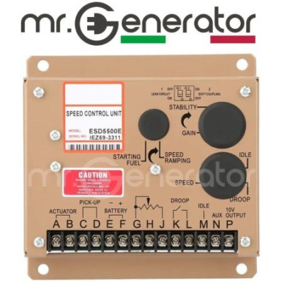 Unità di Controllo Regolatore di Giri Elettronico Motore – Modello GAC ESD5500E Per gruppi elettrogeni diesel e gas