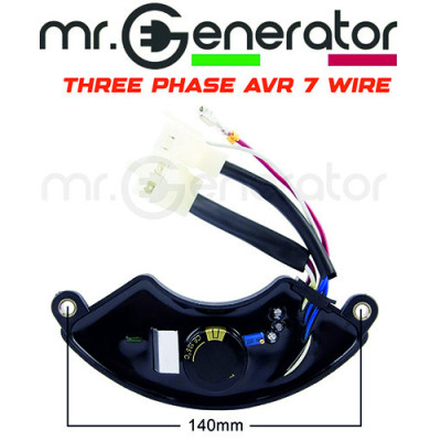 AVR Regolatore Automatico di Tensione Trifase 7 Fili per Generatore e Gruppo Elettrogeno da 4 a 8kW