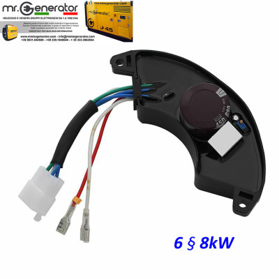 AVR REGOLATORE DI TENSIONE PER GENERATORE GRUPPO ELETTROGENO da 6 a 8kW MONOFASE - UNIVERSALE