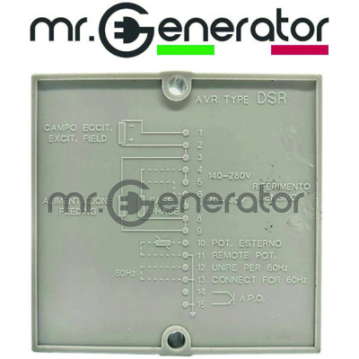 AVR DSR by MECC-ALTE , regolatore automatico di tensione per alternatori.